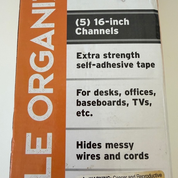 SimpleCord Cable Organizer (5) 16 Inch Channels - Picture 2 of 4